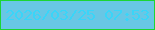 文字の大きさ：3、枠の色：1cd534、背景の色：68c7e5、文字の色：3ad5f8 無料ブログパーツのブログ時計