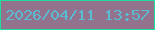 文字の大きさ：5、枠の色：1cdd9a、背景の色：93728d、文字の色：5abbd1 無料ブログパーツのブログ時計