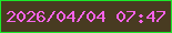 文字の大きさ：4、枠の色：1ce82a、背景の色：483b21、文字の色：f963ea 無料ブログパーツのブログ時計
