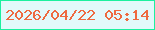 文字の大きさ：1、枠の色：1cf09f、背景の色：e2f9fb、文字の色：ee6a40 無料ブログパーツのブログ時計