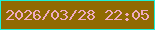 文字の大きさ：1、枠の色：1cf1d8、背景の色：906a02、文字の色：efabc3 無料ブログパーツのブログ時計