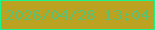 文字の大きさ：2、枠の色：1cf58e、背景の色：bba220、文字の色：5dbf70 無料ブログパーツのブログ時計