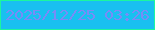 文字の大きさ：4、枠の色：1cf69f、背景の色：19c0f0、文字の色：788cf7 無料ブログパーツのブログ時計
