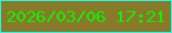 文字の大きさ：4、枠の色：1cf9ef、背景の色：897a2a、文字の色：0df103 無料ブログパーツのブログ時計