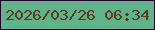 文字の大きさ：1、枠の色：1d0229、背景の色：61b38a、文字の色：5a381f 無料ブログパーツのブログ時計