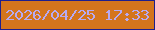 文字の大きさ：5、枠の色：1d1f8d、背景の色：d4751c、文字の色：b7aaf2 無料ブログパーツのブログ時計