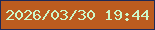 文字の大きさ：5、枠の色：1d2957、背景の色：bc5c1f、文字の色：cdf8c9 無料ブログパーツのブログ時計