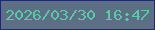 文字の大きさ：2、枠の色：1d2b6c、背景の色：5d6f85、文字の色：5dc8a6 無料ブログパーツのブログ時計