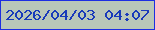 文字の大きさ：1、枠の色：1d2ee2、背景の色：b9c7b9、文字の色：193aba 無料ブログパーツのブログ時計