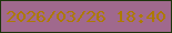 文字の大きさ：2、枠の色：1d340c、背景の色：a0698d、文字の色：ad7a00 無料ブログパーツのブログ時計