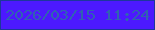 文字の大きさ：4、枠の色：1d379c、背景の色：4c19fe、文字の色：3062b2 無料ブログパーツのブログ時計