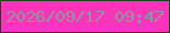 文字の大きさ：5、枠の色：1d4213、背景の色：fb34bb、文字の色：889a99 無料ブログパーツのブログ時計