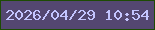 文字の大きさ：3、枠の色：1d4b03、背景の色：544771、文字の色：c4c5ff 無料ブログパーツのブログ時計