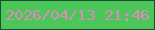 文字の大きさ：1、枠の色：1d4e31、背景の色：4bc759、文字の色：de8bbc 無料ブログパーツのブログ時計