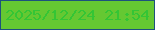 文字の大きさ：1、枠の色：1d527d、背景の色：65c832、文字の色：34c535 無料ブログパーツのブログ時計