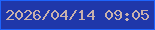文字の大きさ：5、枠の色：1d64fd、背景の色：1f37aa、文字の色：c8b1ad 無料ブログパーツのブログ時計