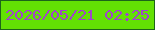 文字の大きさ：5、枠の色：1d651a、背景の色：63e104、文字の色：a143cb 無料ブログパーツのブログ時計