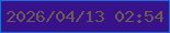 文字の大きさ：4、枠の色：1d6ed8、背景の色：39118a、文字の色：6c5b53 無料ブログパーツのブログ時計