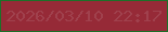 文字の大きさ：3、枠の色：1d6f28、背景の色：962a37、文字の色：a0414d 無料ブログパーツのブログ時計