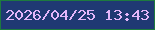文字の大きさ：2、枠の色：1d7a3f、背景の色：1f3973、文字の色：e4b6fa 無料ブログパーツのブログ時計