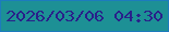 文字の大きさ：3、枠の色：1d7bbd、背景の色：1d9095、文字の色：29208a 無料ブログパーツのブログ時計