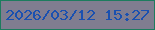 文字の大きさ：4、枠の色：1d7c5e、背景の色：807d90、文字の色：1a50b0 無料ブログパーツのブログ時計