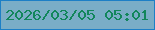 文字の大きさ：3、枠の色：1d7fc6、背景の色：7aadc7、文字の色：12865c 無料ブログパーツのブログ時計