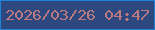 文字の大きさ：3、枠の色：1d83d6、背景の色：2d477f、文字の色：bb7a7f 無料ブログパーツのブログ時計