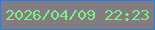 文字の大きさ：2、枠の色：1d83ea、背景の色：847c81、文字の色：7af18b 無料ブログパーツのブログ時計
