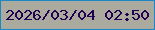 文字の大きさ：3、枠の色：1d86c5、背景の色：aaab9e、文字の色：220250 無料ブログパーツのブログ時計
