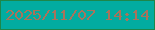 文字の大きさ：3、枠の色：1d874a、背景の色：02aca0、文字の色：a8735b 無料ブログパーツのブログ時計