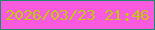 文字の大きさ：4、枠の色：1d896c、背景の色：fa5add、文字の色：c4c608 無料ブログパーツのブログ時計