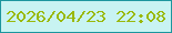 文字の大きさ：3、枠の色：1d969e、背景の色：c8f3f2、文字の色：9ab90b 無料ブログパーツのブログ時計