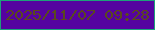 文字の大きさ：5、枠の色：1da17a、背景の色：5503a0、文字の色：5a491e 無料ブログパーツのブログ時計