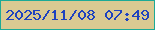 文字の大きさ：1、枠の色：1daa96、背景の色：daca92、文字の色：1e42bf 無料ブログパーツのブログ時計