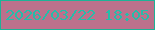 文字の大きさ：3、枠の色：1db397、背景の色：bc718c、文字の色：25bda9 無料ブログパーツのブログ時計