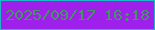 文字の大きさ：1、枠の色：1db7c9、背景の色：a020eb、文字の色：409860 無料ブログパーツのブログ時計