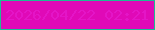 文字の大きさ：4、枠の色：1dbb93、背景の色：e009b7、文字の色：e415c7 無料ブログパーツのブログ時計