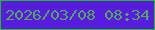 文字の大きさ：4、枠の色：1dbe1d、背景の色：571cdd、文字の色：50a95c 無料ブログパーツのブログ時計