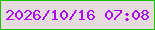 文字の大きさ：4、枠の色：1dc000、背景の色：e6dbdf、文字の色：aa0ce9 無料ブログパーツのブログ時計