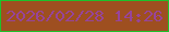 文字の大きさ：1、枠の色：1dc12b、背景の色：9e4f20、文字の色：97449a 無料ブログパーツのブログ時計
