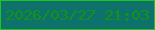 文字の大きさ：5、枠の色：1dc71a、背景の色：0f716b、文字の色：129418 無料ブログパーツのブログ時計