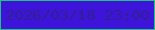 文字の大きさ：1、枠の色：1dc77b、背景の色：3e14da、文字の色：2f2194 無料ブログパーツのブログ時計