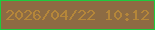 文字の大きさ：5、枠の色：1dcb3e、背景の色：8d6b43、文字の色：b5863a 無料ブログパーツのブログ時計