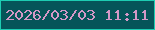 文字の大きさ：1、枠の色：1dcdb2、背景の色：055559、文字の色：d498c7 無料ブログパーツのブログ時計