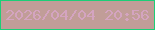 文字の大きさ：3、枠の色：1dce77、背景の色：c19d98、文字の色：d4a4c0 無料ブログパーツのブログ時計