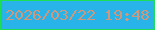 文字の大きさ：1、枠の色：1dde56、背景の色：29b4e9、文字の色：d1977a 無料ブログパーツのブログ時計
