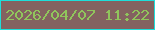 文字の大きさ：2、枠の色：1ddeda、背景の色：836260、文字の色：90c55c 無料ブログパーツのブログ時計