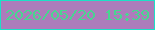 文字の大きさ：4、枠の色：1de0c6、背景の色：ad7cbb、文字の色：48d690 無料ブログパーツのブログ時計