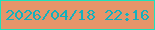 文字の大きさ：5、枠の色：1de2bc、背景の色：e6956a、文字の色：13b1be 無料ブログパーツのブログ時計